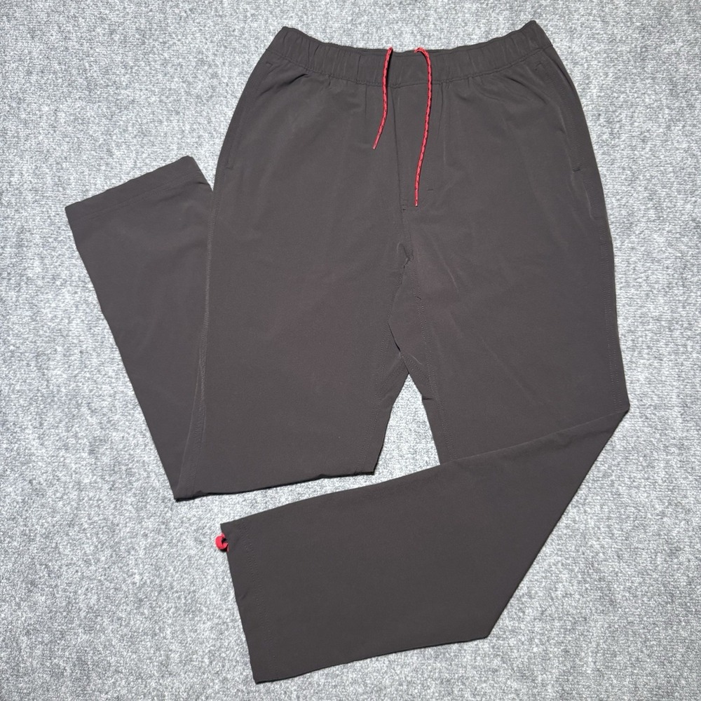 Topo Designs Tech Pants Men Medium Black Nylon Stretch Hiking Outdoor Fit 32x30